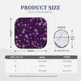 thumbnail image 3 of Naloa Purple Snow Flakes Print 2-Piece Windshield Sunshade,Foldable Car Front Window Sun Shades,for Most Sedans SUV Truck-Small, 3 of 6
