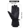thumbnail image 3 of Gustave Winter Ski Gloves for Women Men Windproof Waterproof Touchscreen Snowboard Gloves Thermal Fleece Lined Snow Gloves for Cold Weather Skiing Cycling Driving Hiking, Gray, 3 of 9