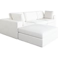 thumbnail image 5 of Diamond Sofa MUSE2SC1AC1OTWH Muse Performance Fabric Modular Reversible Chaise Sectional, Mist White - 4 Piece, 5 of 8