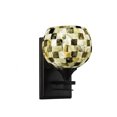 thumbnail image 1 of Aplique de pared Uptowne 1 Light en acabado de granito oscuro con 5 cristales de concha marina, 1 of 1