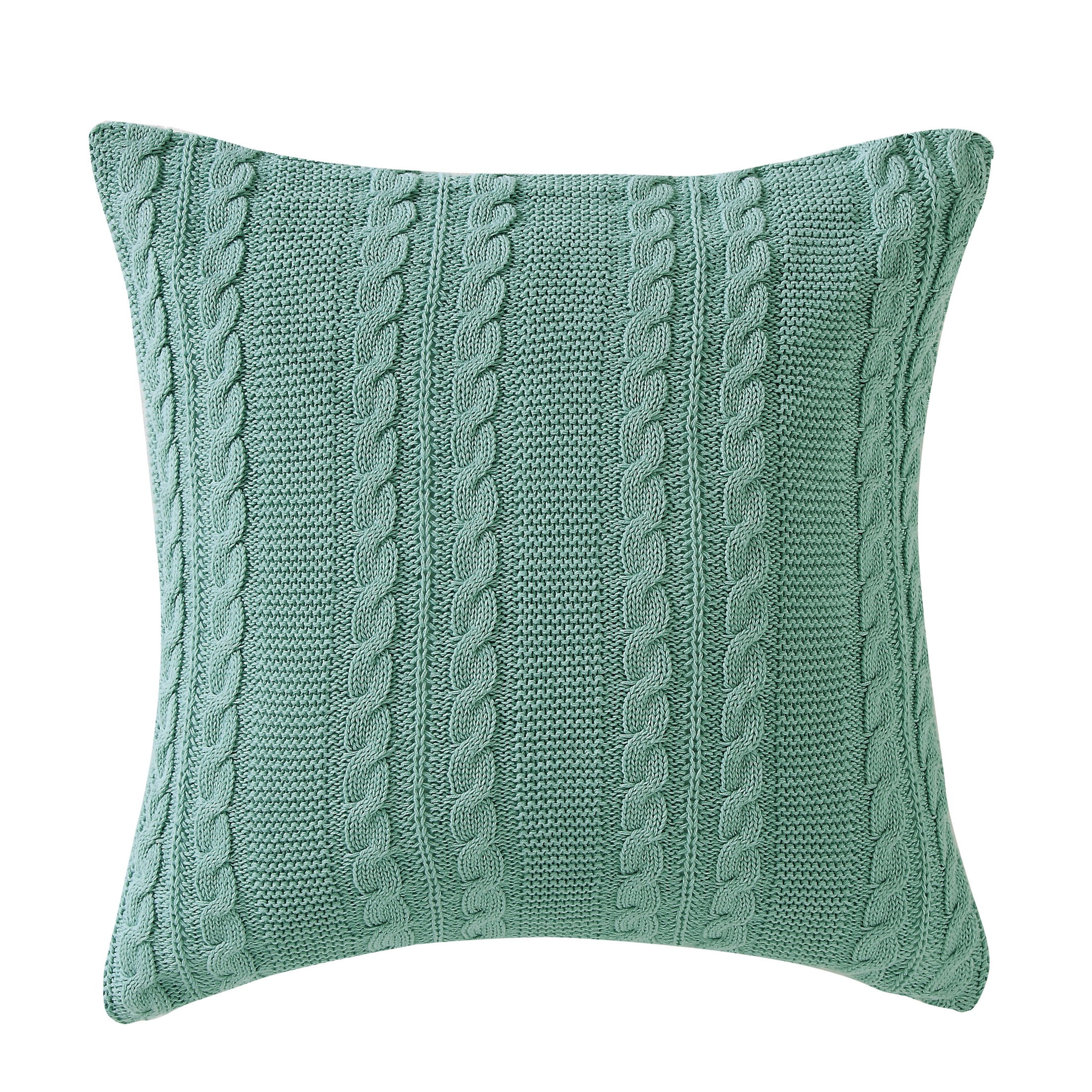 VCNY Home Dublin Cable Knit Square Decorative Throw Pillow, 18" x 18