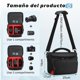 thumbnail image 4 of Bolsa para Cámara DSLR/SLR/Mirrorls,Mochila para Camara Fotografica,Iermeable,tuche Camara con Divisor Dmontabl y Cubierta de lluvia,Funda para Cámara,Coatible con Canon, Nikon, Sony, 4 of 5
