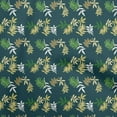 thumbnail image 1 of oneOone Cotton Cambric Teal Green Fabric Leaves Quilting Supplies Print Sewing Fabric By The Yard 42 Inch Wide, 1 of 6
