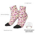 thumbnail image 6 of Fuzoiu Strawberry And Cheery Print Adult Socks, Crew Moisture-wicking Socks, Unisex Cushion Crew Socks,Casual Sports Ankle Socks, 6 of 7