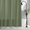 thumbnail image 3 of Shower Curtains for Bathroom-72"x72",Pure Color Green Waterproof Bath Curtain Grommet Shower Curtain Set with Hooks, 3 of 9