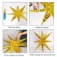 thumbnail image 4 of Globos de aluminio LAIAMER con forma de estrella en forma de estrella 4D con forma de estrella en forma de cono x6, color dorado, 4 of 6