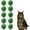 Green, variant on Green Puff Ball Cat Toy – Large Glitter Sparkle Soft Puff Ball for Cats, Interactive Play and Exercise Toy (Red)