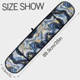 thumbnail image 3 of Dailycode Double Sided Oven Mitt with Loop Heat Resistant Kitchen Long Potholders 7" x 35" Abstract Blue Gold Marble, 3 of 6