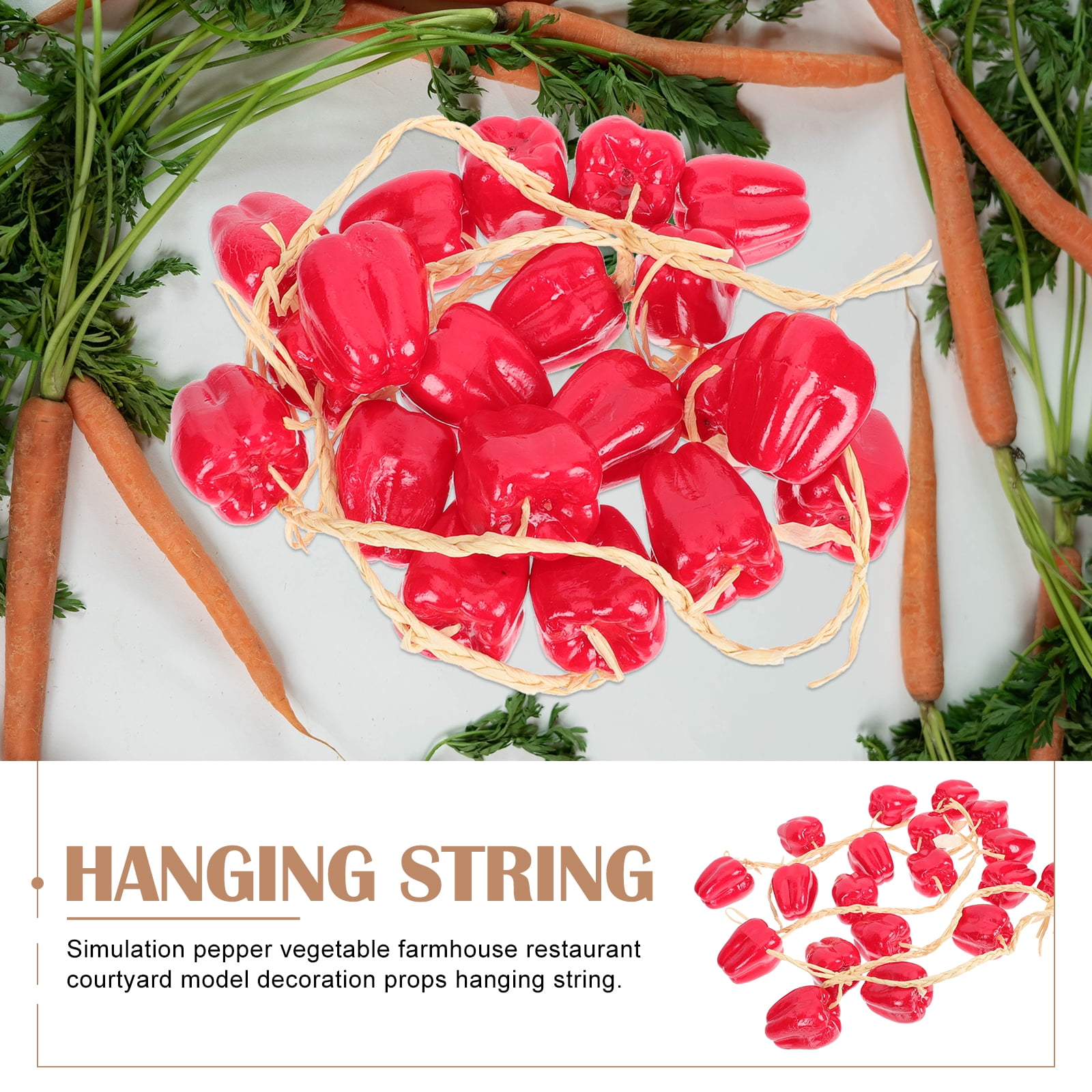 5Pcs Artificial Fake Pepper Colorful Chili String Home Hanging Decoration PICK 