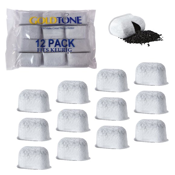 Filtro de Agua de Carbón GoldTone Compatible con Keurig Paquete de 12