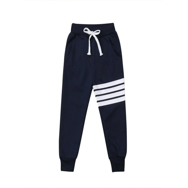 Canis - Baby Boy Girls Sports Pants Toddler Kid Sweat Pants Joggers Elastic Bottoms 1-7T