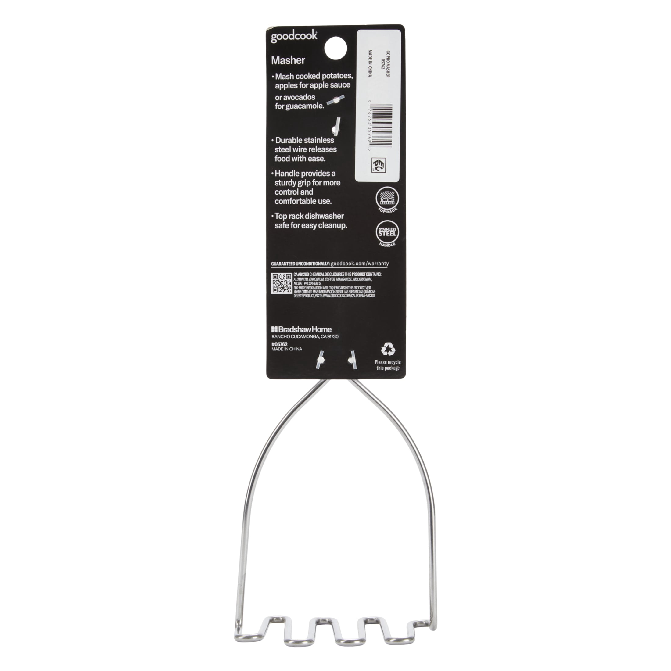 (2 pack) GoodCook Pro Stainless Steel Potato Masher