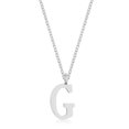 thumbnail image 1 of Precious Stars Collier Initiale en Acier Inoxydable Rhodié g, 1 of 1