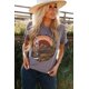 thumbnail image 4 of ABPHQTO Camiseta con gráfico de bloque de color de montaña de cactus occidental gris para mujer, 4 of 5