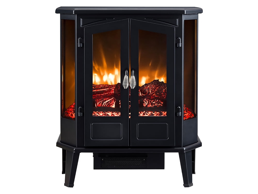HearthPro 5Sided Infrared Electric Stove in Black