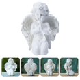 thumbnail image 3 of 1Pc Resin Angel Adornment Church Desktop Ornament Angel Statue Decor (White), 3 of 4