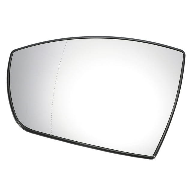 Reemplazo de vidrio de espejo retrovisor asférico del lado del conductor izquierdo, vidrio blanco calefaccionado con respaldo, adecuado para Ford