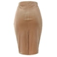 thumbnail image 4 of MixMatchy Women's Velvet Glitter Bodycon Midi Pencil Skirt, 4 of 4