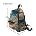 thumbnail image 3 of FORMRS School Backpack with Front Zippered Pocket 12" Elementary Student Travel Daypack, Floating Whale, 3 of 6