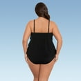 thumbnail image 2 of Women's Plus Size Rachel 5 Tier Ruffle Tankini Swimsuit Top, 2 of 3