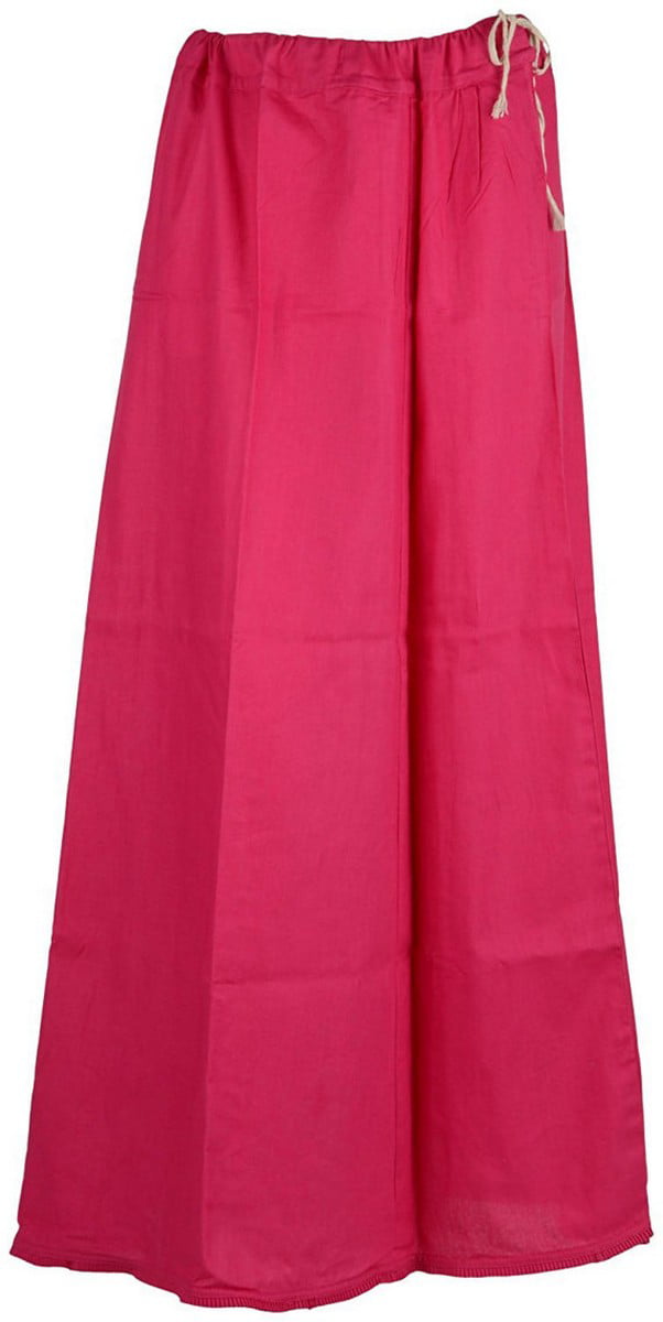 Sari Petticoat Stitched Indian Saree Petticoat Adjustable Waist Sari Skirt Multiple Colors 
