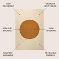 thumbnail image 3 of JONATHAN Y WASHABLE 8 x 10 Area Rug, Cirkel Minimalist Geometric Dot - Cream/Terracotta, WSH113A-8, 3 of 8
