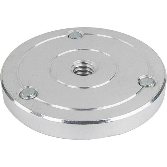 Kupo 2.3" Round Plate with 3/8"-16 Female Thread, Silver