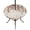 White, variant on Round Outdoor Tablecloth with Umbrella Hole and Zipper, Green Eucalyptus Leaves Fitted Table Cover with Elastic Edge for 45-54 Inch, Summer Botanical Weeping Waterproof Patio Tablecoths for Picnic