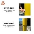 thumbnail image 4 of BollardGard 4" x 52" 4-Pack Bollard Cover - Innoplast (Yellow Blue Tape), 4 of 6