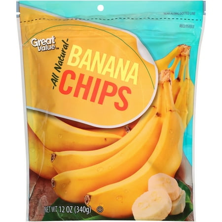 Great Value Banana Chips, 12 oz - Walmart.com