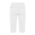 thumbnail image 6 of SMihono Yoga Workout Exercise Capris Pants Womens Plus Skinny Slim Fit Female Activewear Womens Knee Length Leggings High Waisted for Summer With Pockets for Women Tops White XXL, 6 of 9