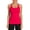 Pink Red, variant on Alove Women's Racer Back Stretchy Tank Top With Shelf Bra Square Back Yoga Workout Tank Top