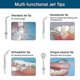 thumbnail image 4 of Irrigador dental inalámbrico, 300 ml, portátil, recargable por USB, con 3 modos de irrigación y 5 boquillas., 4 of 4