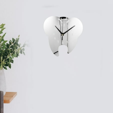 Luxshiny Acrylic Wall Clock Decorative Timepiece for Bedroom, Unique Design, 1 Piece