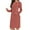 Watermelon Red, variant on Kaemgyyd Sweatshirt Dress for Women Fall Winter Casual Long Sleeve V Neck Hooded Pullover Midi Dress with Pockets