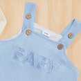 thumbnail image 7 of HCNTES Baby Boy Winter Clothes Newborn Baby Boy Outfit Fall Winter Clothes Solid Plain Long Sleeve Romper Jumpsuit Overall Pants Hat Set, 7 of 7