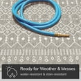 thumbnail image 3 of Well Woven Medusa Nord Nordic Lattice Pattern Outdoor Light Grey 3'11" x 5'3" Area Rug, 3 of 8