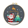 thumbnail image 3 of Abbracc Christmas Embroidery Kit for Adult Material Package Xmas Hand Embroidery Set Santa Claus, 3 of 9