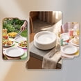 thumbnail image 6 of 20 Pcs White Paper Plates, 7 Inch Disposable Dessert Dinnerware for 20 Guests, Sturdy Cake Snack Plates for Birthday Party Picnic and Daily Use, 6 of 7