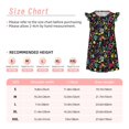 thumbnail image 3 of Fotbe Colorful Geometric Figures Vestido de Dormir para Niñas de 3 a 10 Años, Mangas Cortas, Estilo Princesa, Pijama Camisón con Mangas Voladas-X-Large, 3 of 6