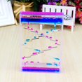 thumbnail image 2 of Temporizador de burbujas de color flotante con movimiento líquido, aceite, reloj de arena, dispositivo de vidrio, decoración del hogar Azul rosa 3, 2 of 9