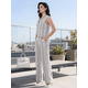 thumbnail image 4 of Conjunto 2 Piezas a Rayas, Chaleco Estilizado y Pantalón Wide-Leg, Frescura y Elegancia Casual para Mujer, 4 of 5