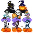 thumbnail image 3 of 8 Pcs Centerpieces Table Decoration Halloween Honeycomb Toppers For Themed Party, 3 of 4
