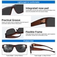 thumbnail image 6 of TINHAO Fit Over Glasses Sunglasses for Men Polarized UV Protection Wrap Around Sun Glasses for Driving, 6 of 7