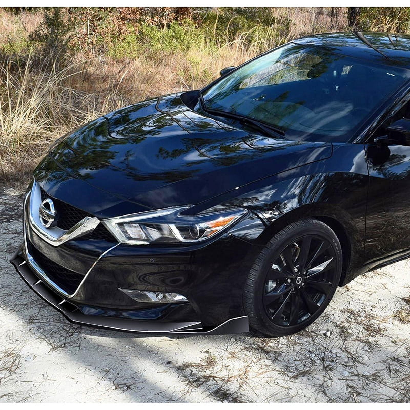 Stay Tuned Performance For 2016-2018 Nissan Maxima GT-Style Painted Black Front Bumper Body Spoiler Lip