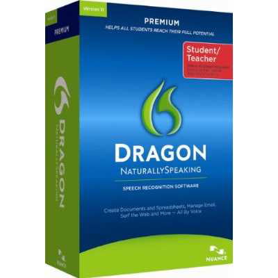 Dragon NaturallySpeaking Premium 11 Student (Best Voice Editing App)