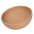 thumbnail image 2 of Round Beech Wood Bowl, Versatile For Food Serving  Decorative Display, Eco,Friendly  Heat,Safe, 2 of 6