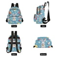 thumbnail image 4 of FORMRS Mini Backpack Purse for Women Quilted Travel Daypack Casual Shoulder Bag, Easter Bunny Pattern, 4 of 7