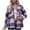 Purple, variant on Herrnalise Womens Flannel Shacket Jacket Casual Plaid Wool Blend Button Down Long Sleeve Shirt Fall Clothes Outfits 2024 Purple,S