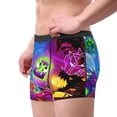 thumbnail image 2 of Lsque Geometry Dash Pattern Men’s Total Support Pouch Boxer Briefs, X-Temp Cooling, Moisture-Wicking Underwear, Regular, Long-leg and Trunk-Small, 2 of 7